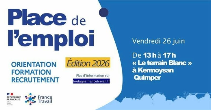Place de l'emploi le 26 juin 2026 à Quimper 