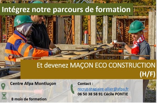 Le centre AFPA de Montluçon organise une formation en partenariat avec Pôle emploi