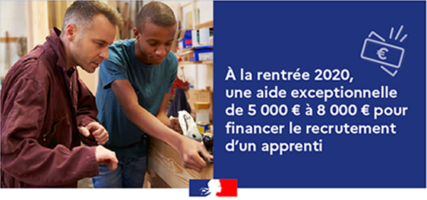 Aide exceptionnelle gouvernementale aux employeurs qui recrutent en apprentissage