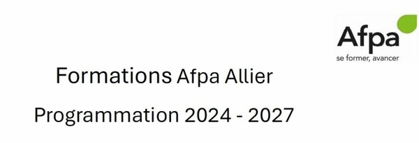 Retrouvez un tableau complet des formations AFPA ALLIER