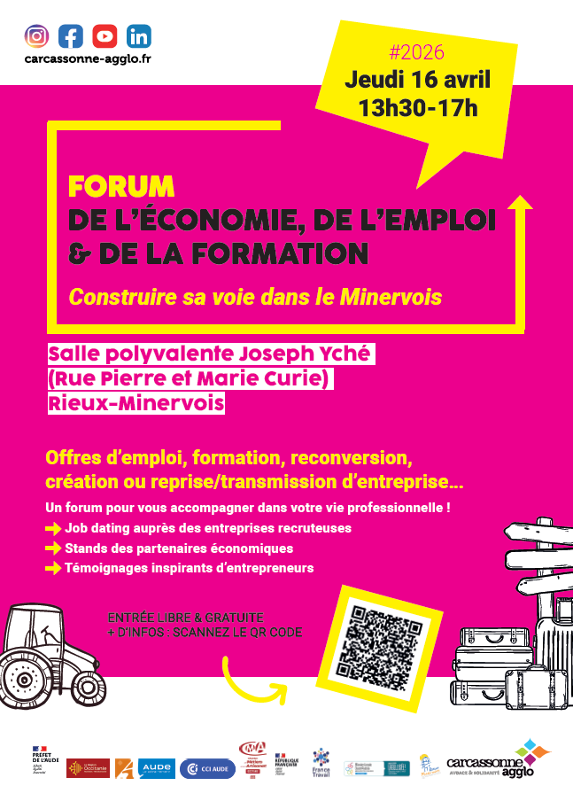 Forum de l'Economie, de l'Emploi et de la Formation : Construire sa voie dans le Minervois