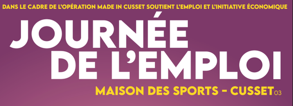 Retrouvez une nouvelle opération emploi à la Maison des Sports de Cusset