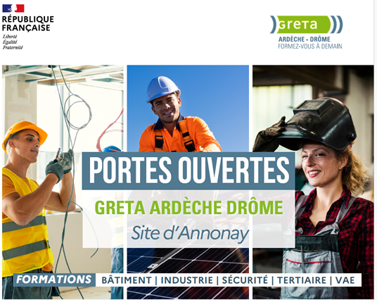 Portes ouvertes du GRETA Ardèche Drôme au Lycée Boissy d'Anglas à Annonay