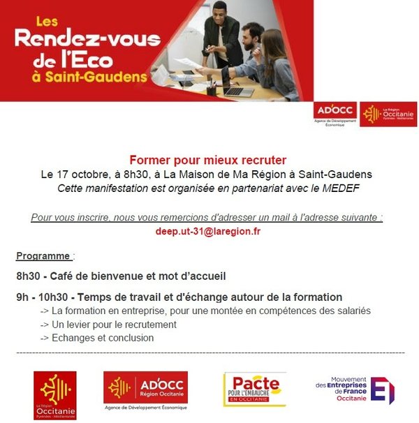 Les RDV de l'ECO à Saint-Gaudens