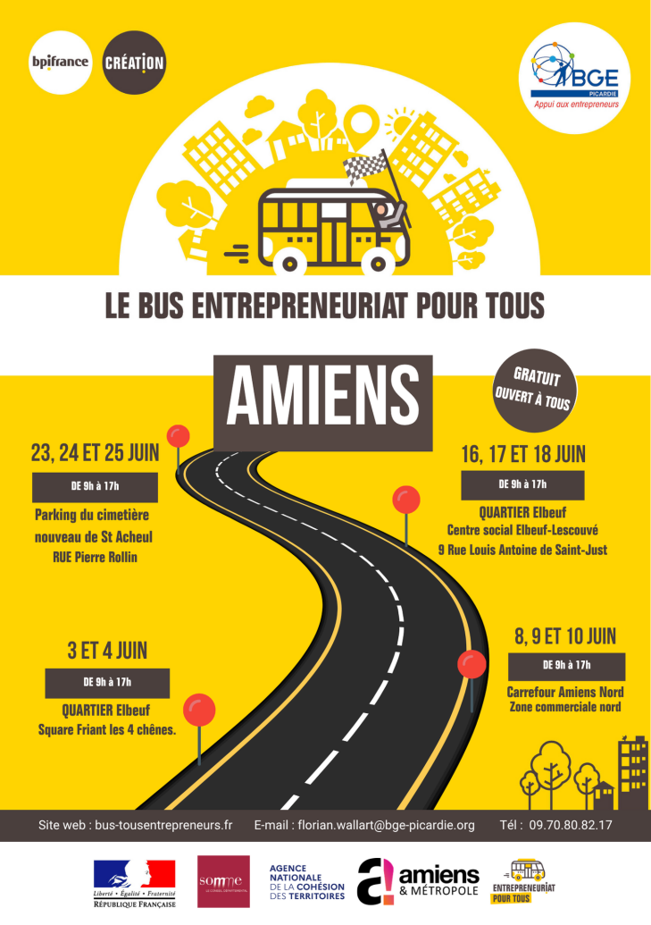 Tournée de la BGE - Bus de l'entrepreneuriat