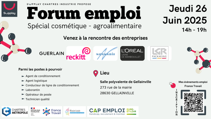 Forum emploi spécial cosmétique - agroalimentaire