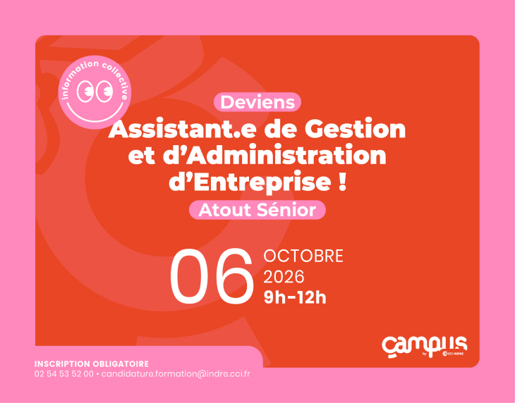 Information collective – Assistant de gestion et administration d’entreprise -Atout Senior