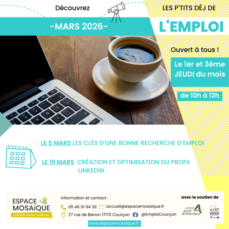 Les p'tits déj de l'emploi☕ Info actu emploi formation