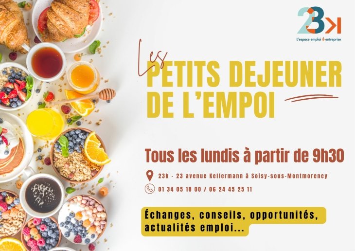 Retrouvez les petits déjeuners de l'emploi