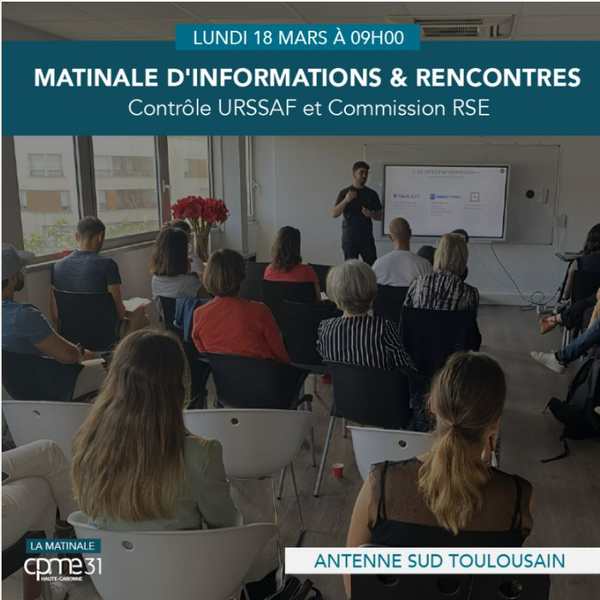 Matinale d'informations & rencontres