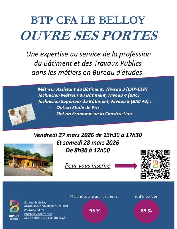 🏗️ Le BTP CFA Le Belloy ouvre ses portes !