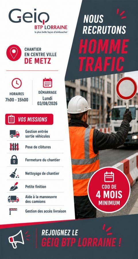 RECRUTEMENT HOMME TRAFIC