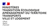 Logo MINISTERES TRANSITION ECOLOGIQUE, AMENAGEMENT DU TERRITOIRE, TRANSPORTS, VILLE ET LOGEMENT [Stand B04]