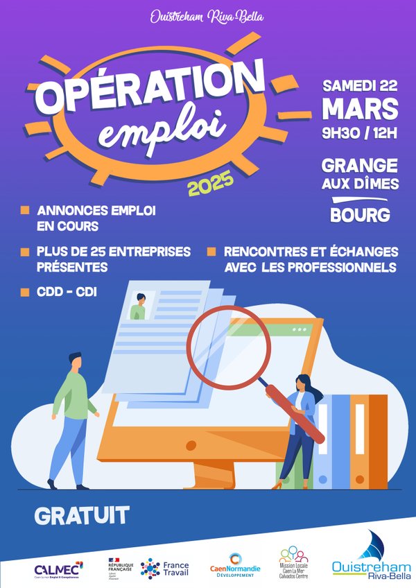 Opération Emploi Ville de Ouistreham Riva Bella