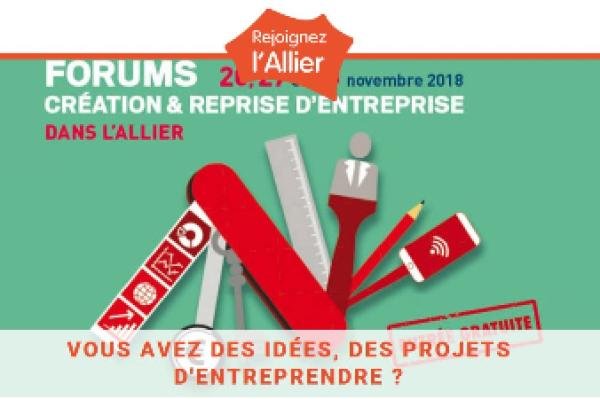 Forums création et reprise d'entreprise dans l'Allier