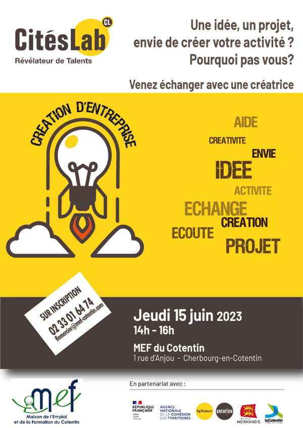 Création, Entrepreneuriat pour tous !