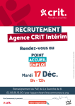 Recrutement Crit Intérim