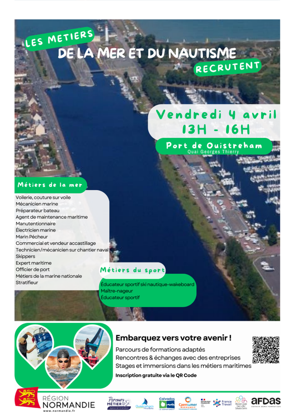 🌊 Découvrez les métiers de la mer et du nautisme à Ouistreham !