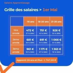 Grille de rémunération APPRENTISSAGE