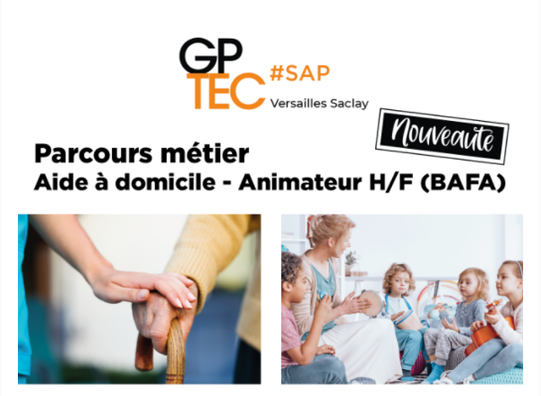 FORMATION INNOVANTE - PARCOURS METIER AIDE A DOMICILE - ANIMATEUR BAFA