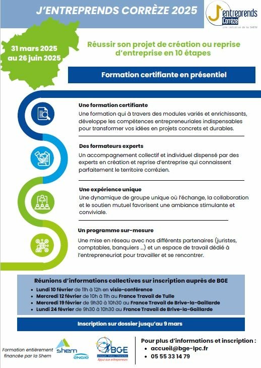 J'’entreprends Corrèze 
