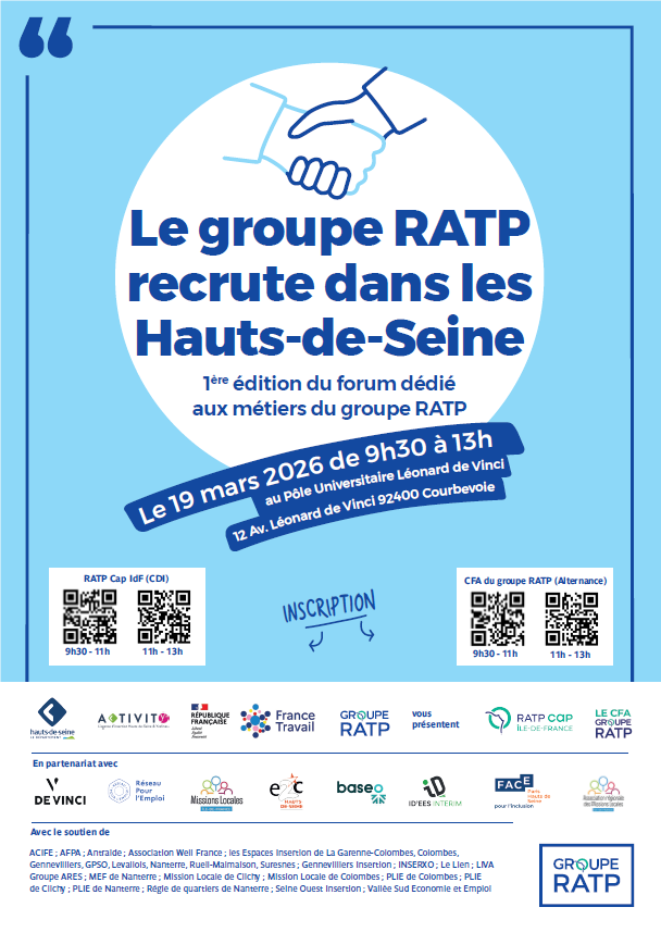 Le groupe RATP recrute