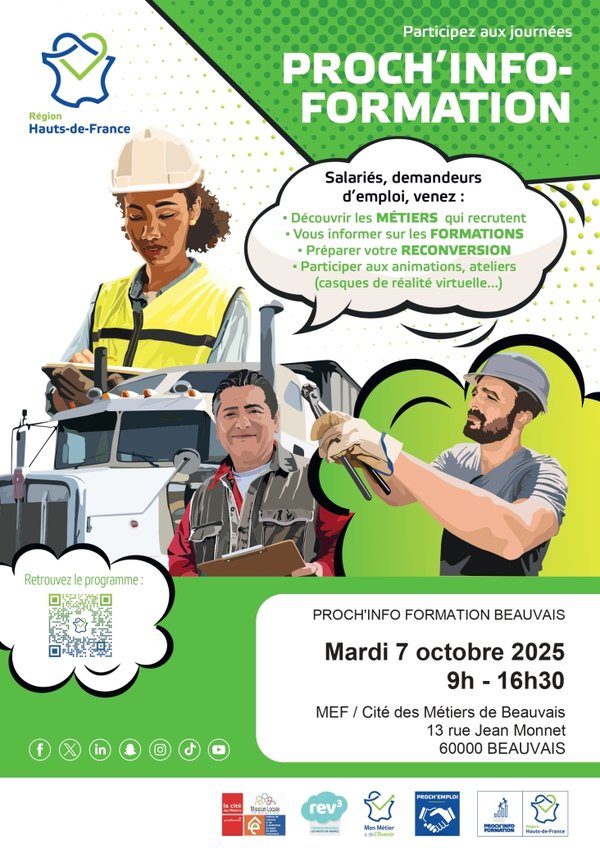 Journée de l'Emploi et de la Formation à Beauvais – 7 octobre 2025 !