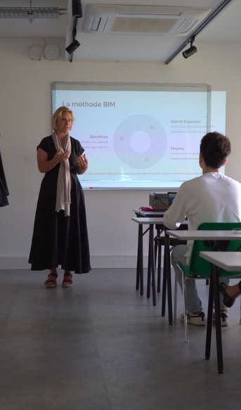 Dans une salle de cours