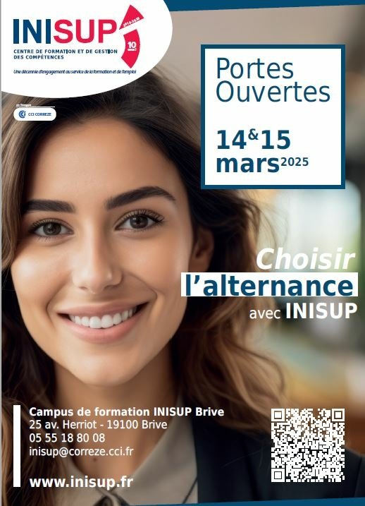 INISUP PORTES OUVERTES 14 ET 15 MARS 2025