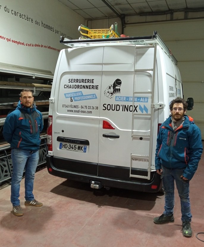 Portrait entreprise - Reprise SOUD'INOX par Thibault et Bertrand