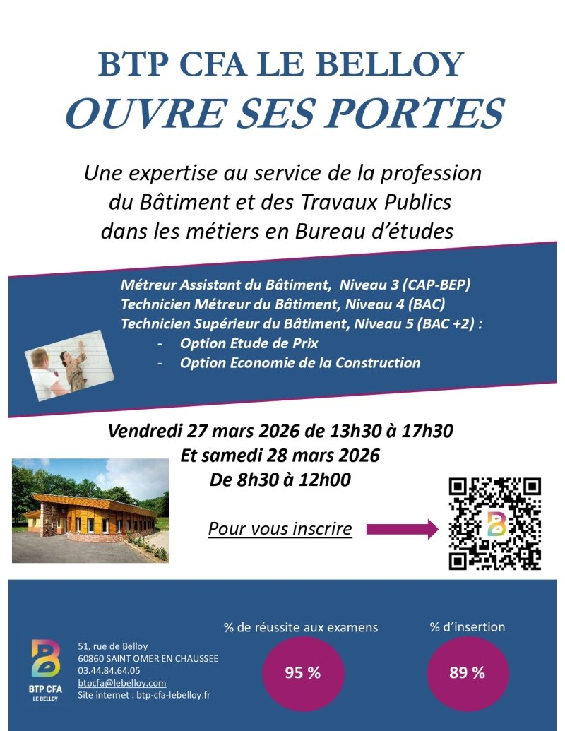 🏗️ Le BTP CFA Le Belloy ouvre ses portes !