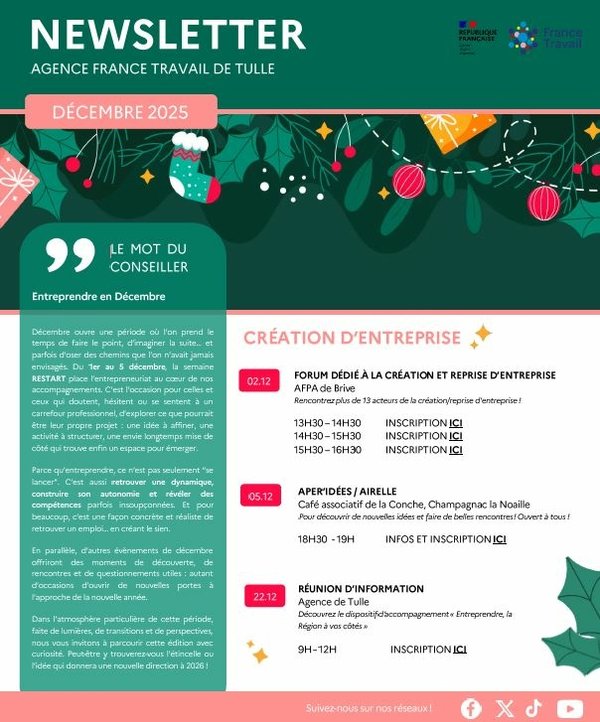 NEWS LETTER FRANCE TRAVAIL TULLE