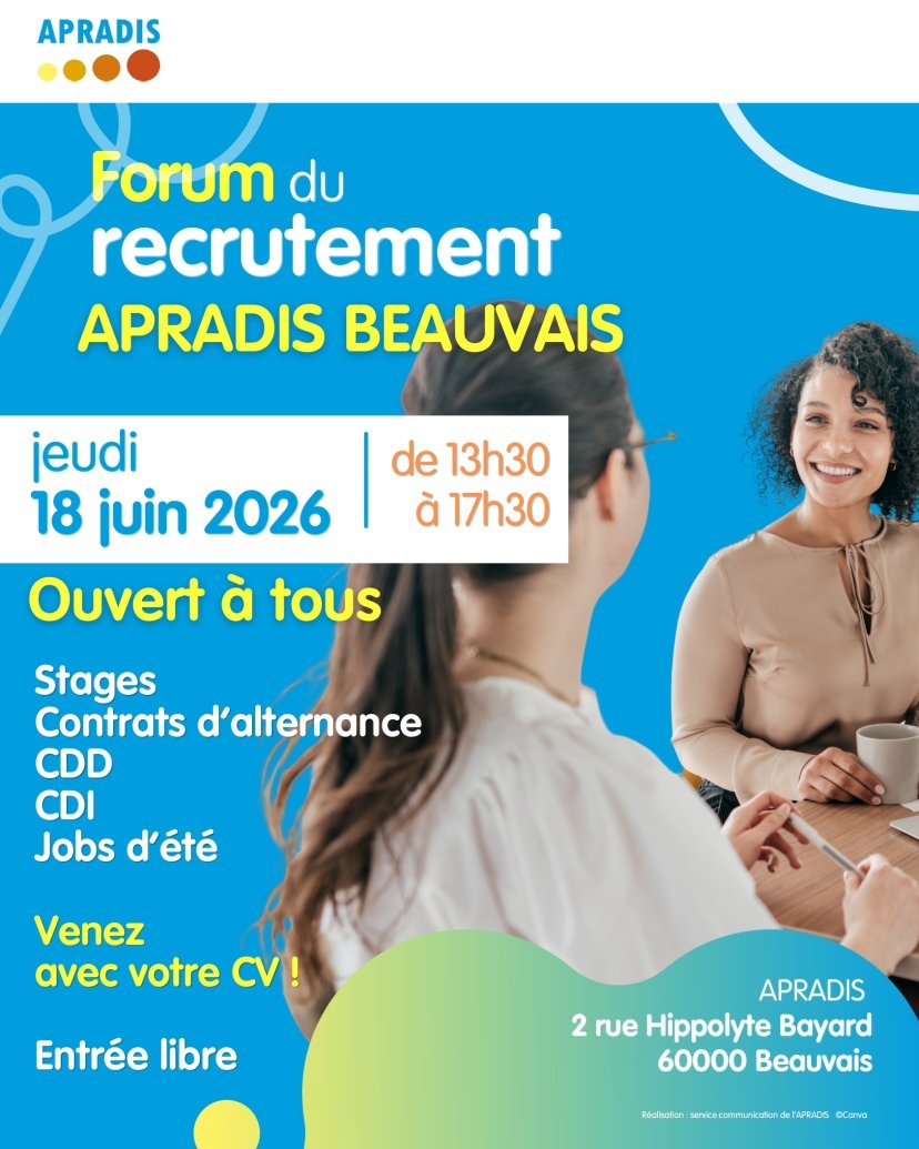 Forum de recrutement APRADIS dans le secteur social et médico-social