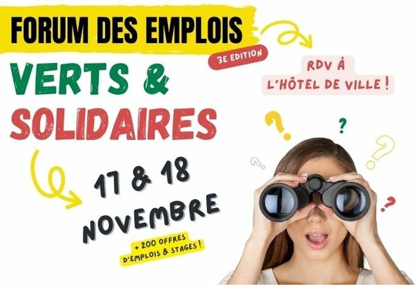 Forum des Emplois Verts et Solidaires à Versailles
