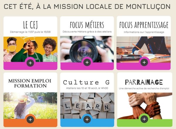  Découvrez le planning des actions de l'été de la Mission locale de Montluçon