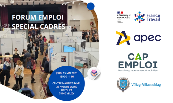 Forum de l'emploi spécial cadres à Vélizy-Villacoublay !
