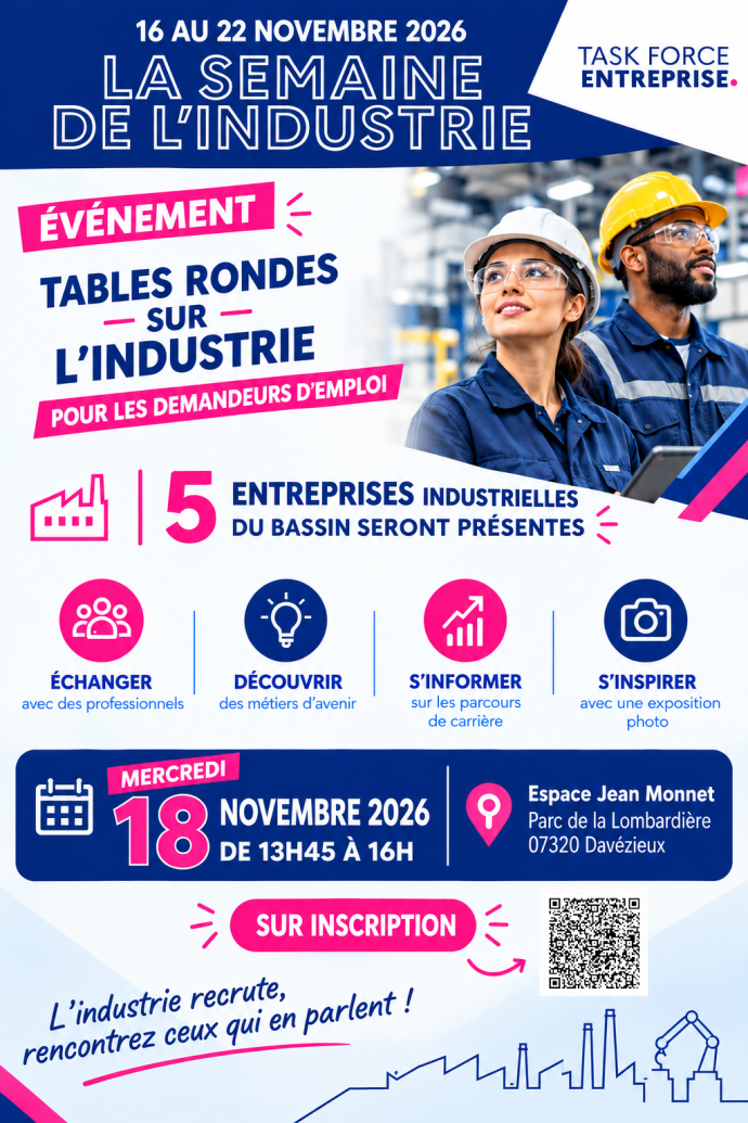Tables rondes Industrie - Semaine de l'industrie