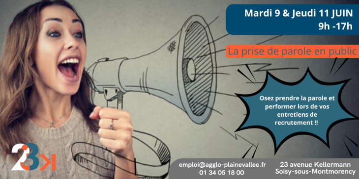 Atelier: la prise de parole en public