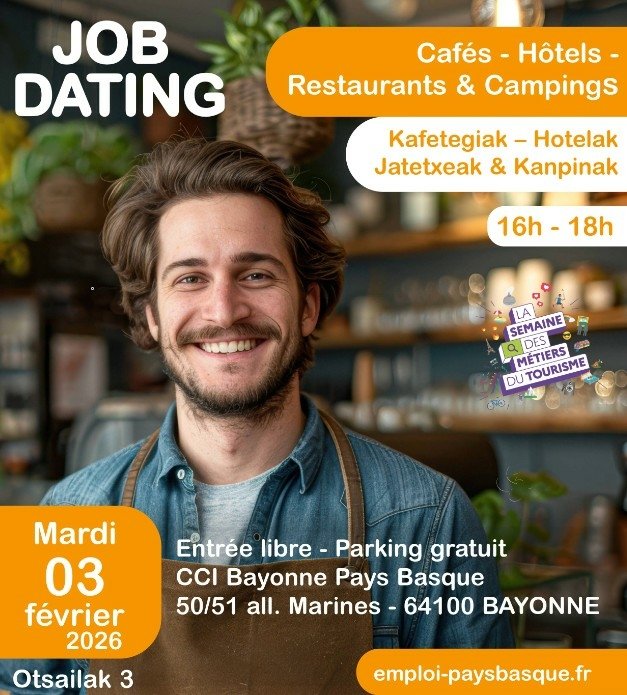 JOB DATING Cafés, Hôtels, Restaurants & Campings
