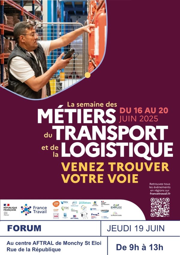 Forum, des entreprises transport et logistique à l'AFTRAL de Monchy St Eloi, le 19 juin