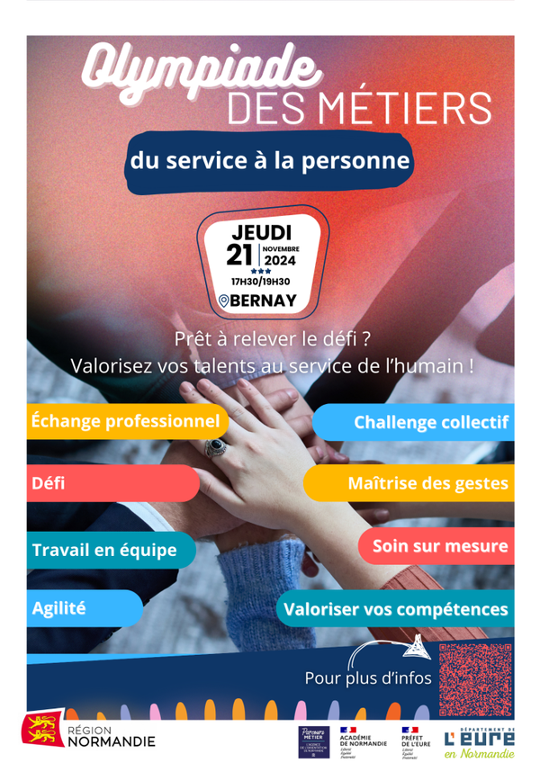 Bernay : 1ère édition des Olympiades des Métiers – du Service à la Personne 🤝