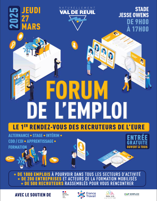 📣 La Région Normandie vous donne rendez-vous au Forum de l'Emploi !