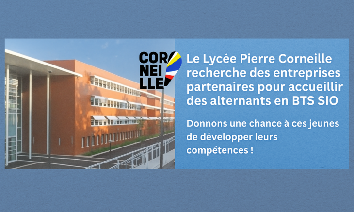 Le Lycée Pierre Corneille à la Celle Saint Cloud recherche des entreprises partenaires