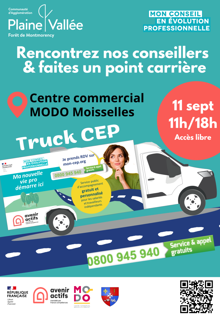 Venue du truck "mon conseiller en évolution professionnelle"