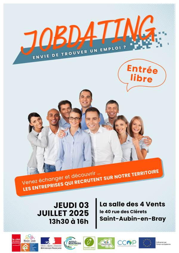 Jobdating à Saint-Aubin-en-Bray : Venez Rencontrer les Entreprises qui Recrutent !