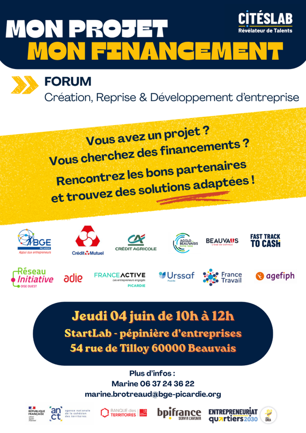 Forum « Mon projet, mon financement »