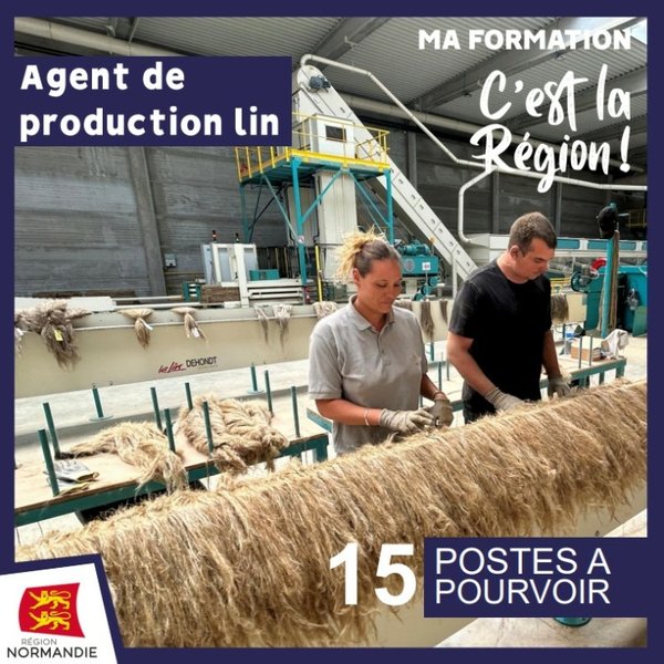 Eure : Formez-vous et devenez agent de ligne de production du lin h/f