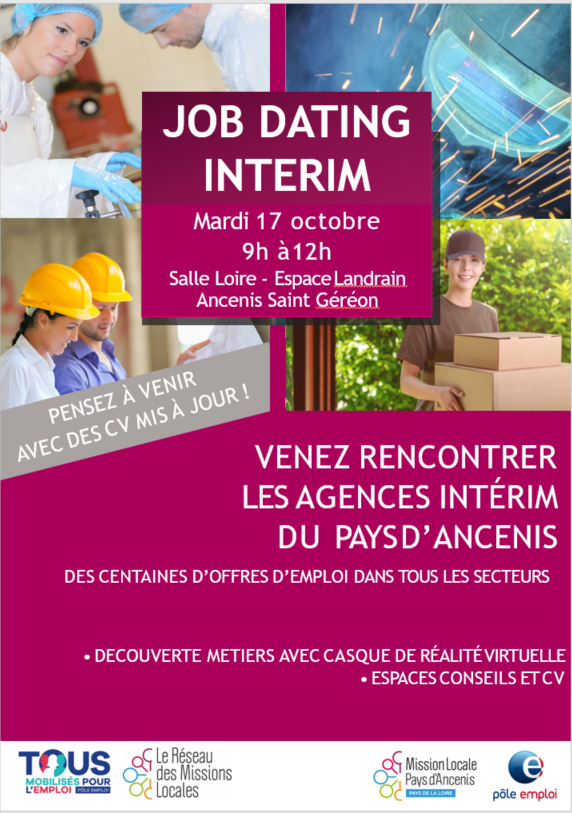 Job Dating Intérim - Pays d'Ancenis