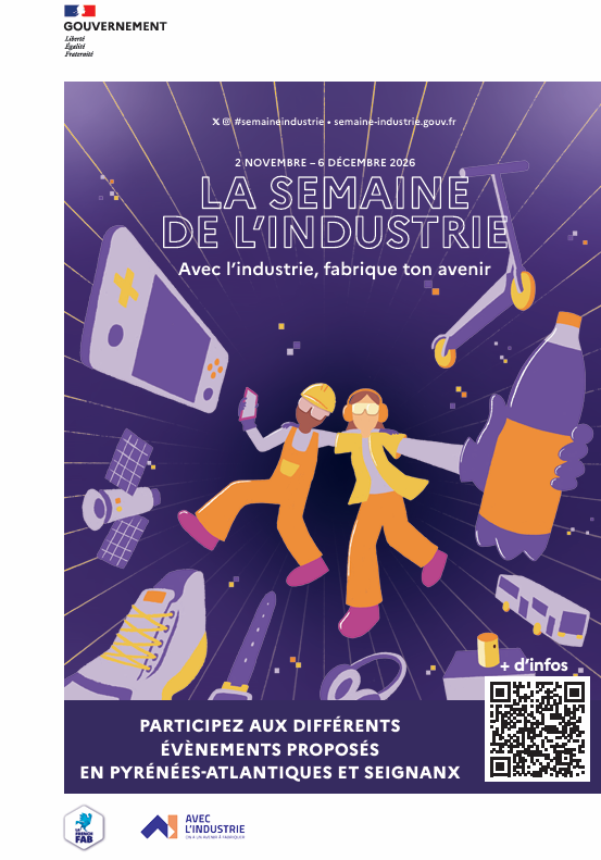 Semaine de l'Industrie 2026 : fabriquez votre avenir en Pyrénées-Atlantiques
