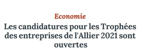 Trophée des entreprises de l'Allier 2021
